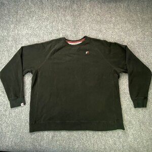 Vintage‎ Y2K Russell Athletic Sweatshirt Men 2XL Black Pullover Streetwear Retro